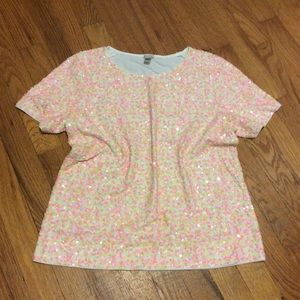 Jcrew sequin top